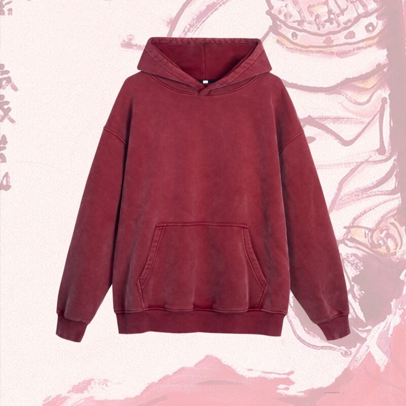 Velvet Padded Hooded Sweatshirt Male - Image 6