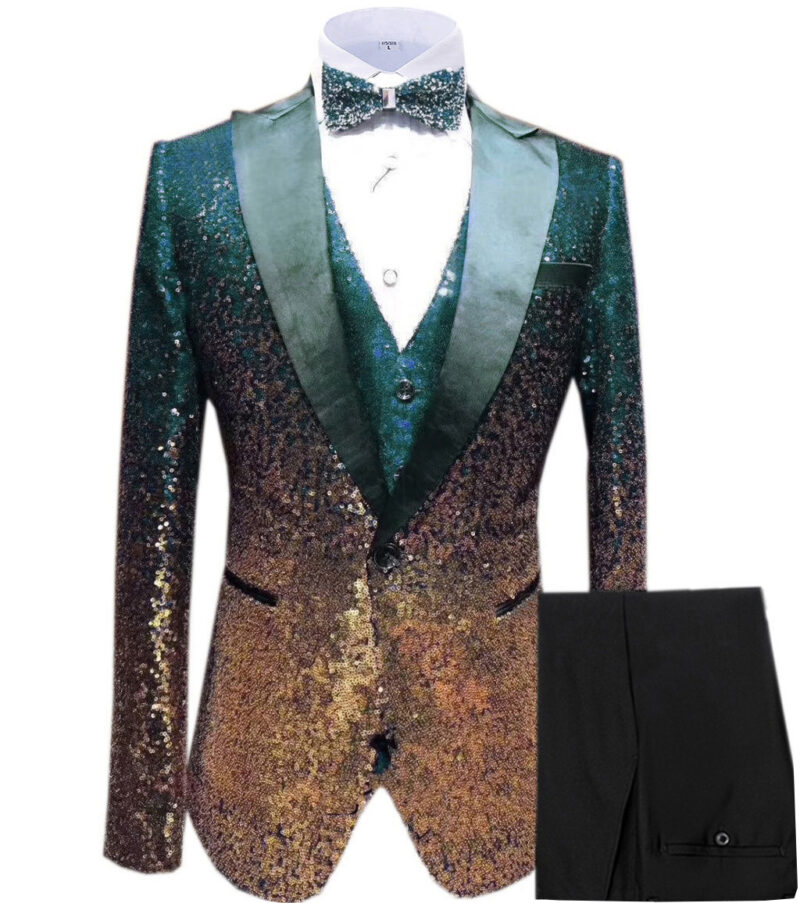 Sequin Men's Suit Three Piece Set - Image 2