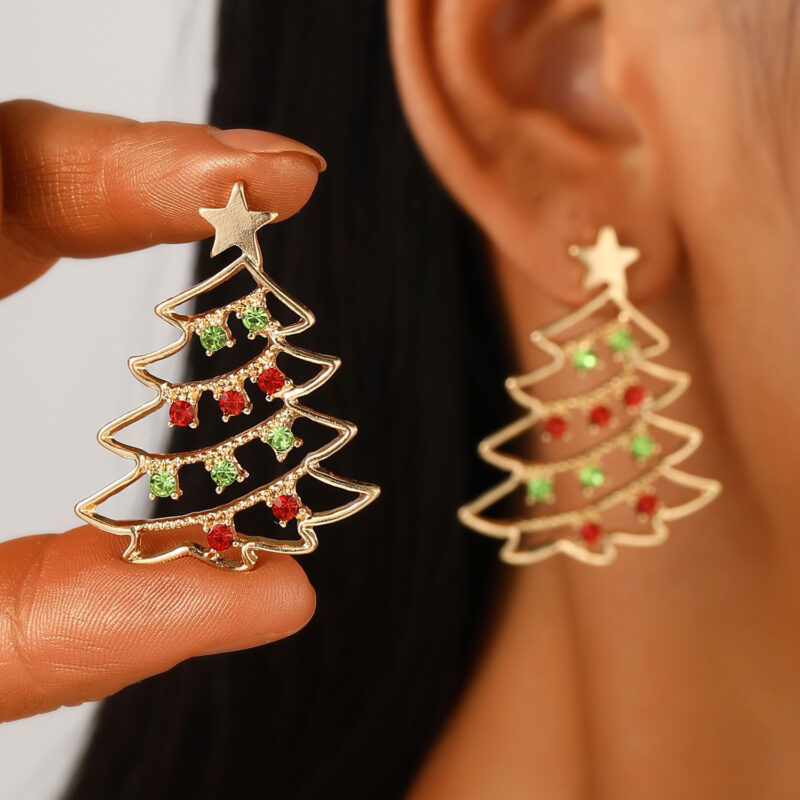 Festive Christmas Tree Earrings Festive Christmas Tree Earrings