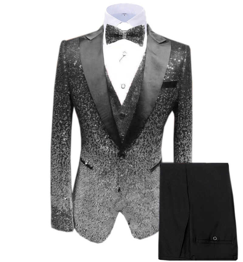 Sequin Men's Suit Three Piece Set - Image 6