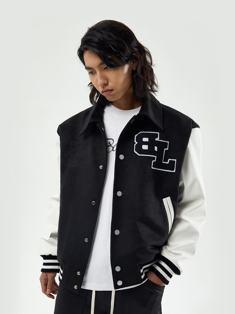 Embroidered Baseball Uniform Men's American High Street Fashion Brand Jacket - Image 6