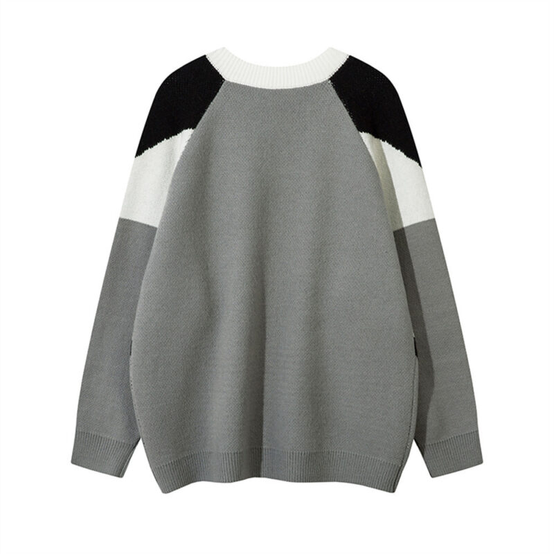 Racing Motorcycle Sweater Loose Casual Contrast Color - Image 5