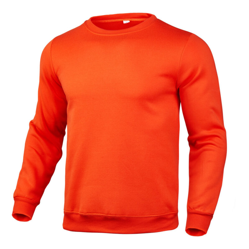 Men's And Women's Casual Sweatshirt Solid Color Round Neck Long Sleeve Pullover - Image 9