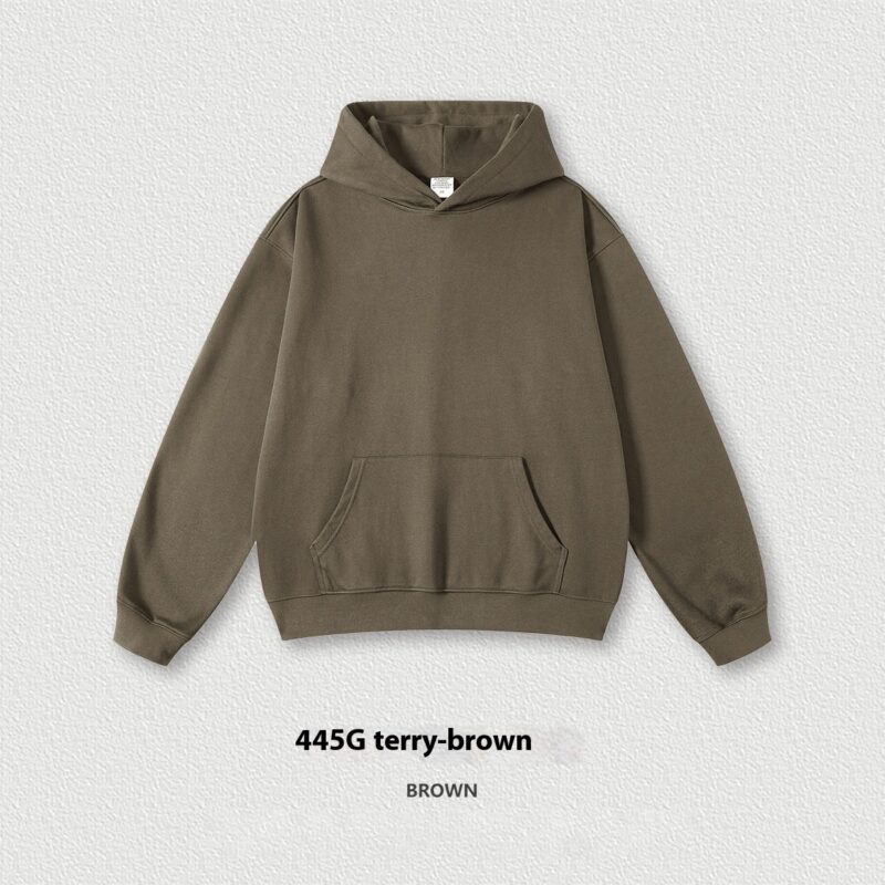 Terry Bottom Sweater Men's Pullover Hoodie - Image 5