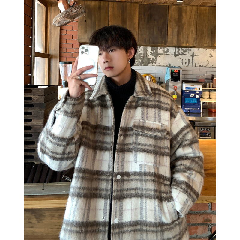 Thick Woolen Coat Men's Autumn And Winter - Image 5