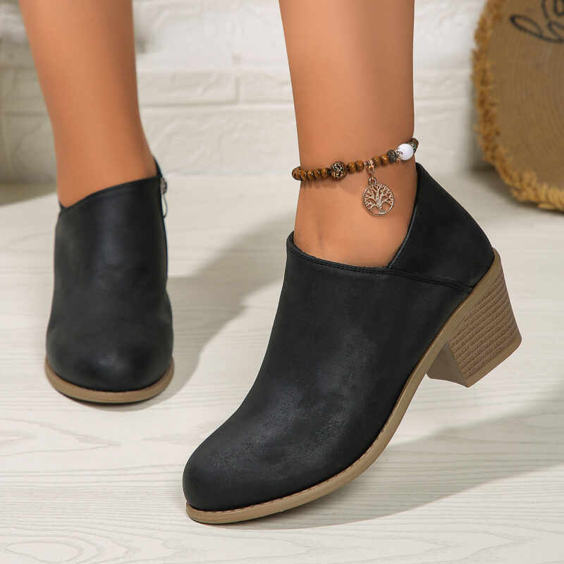 Women's Stylish Suede Ankle Boots - Image 8