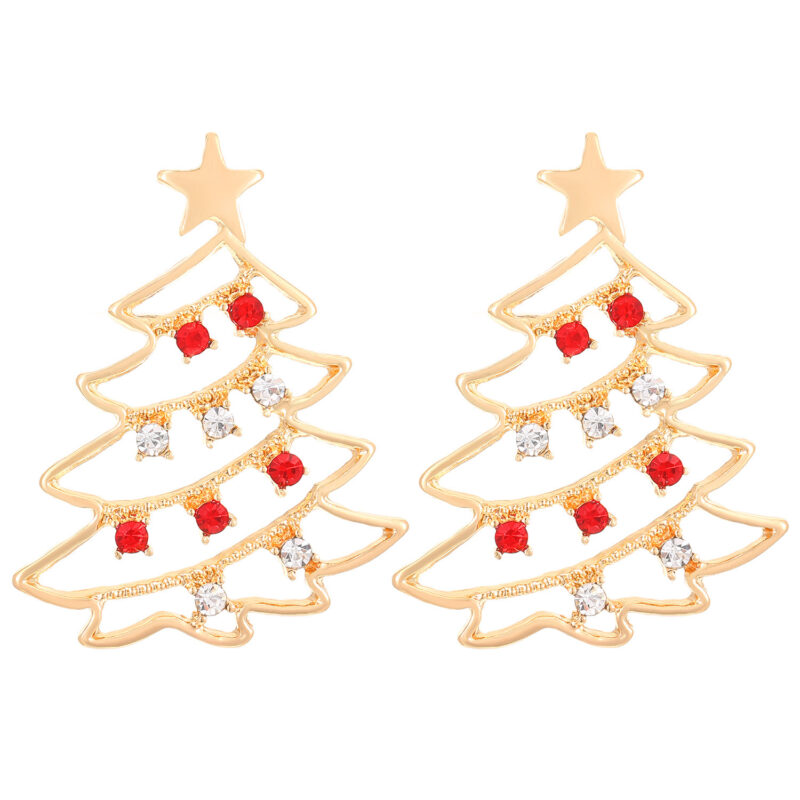 Festive Christmas Tree Earrings - Image 7