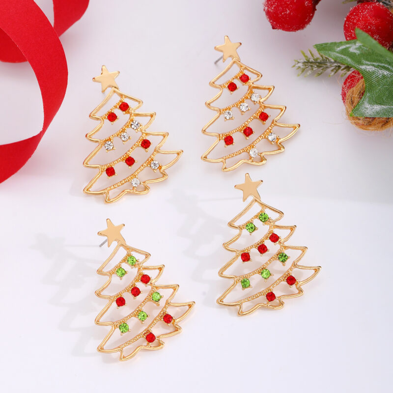 Festive Christmas Tree Earrings - Image 5