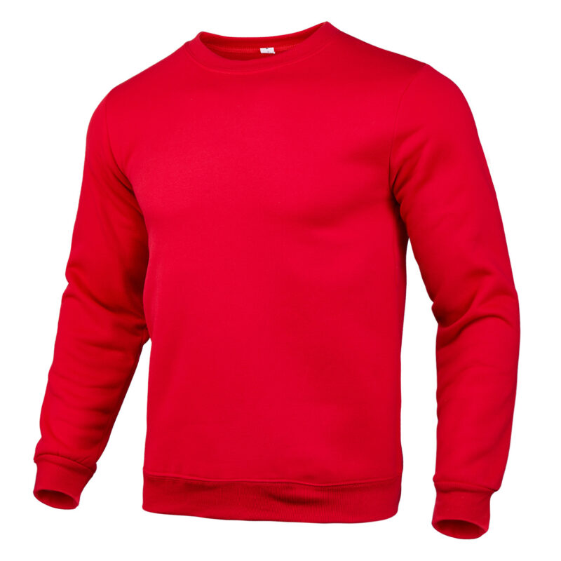 Men's And Women's Casual Sweatshirt Solid Color Round Neck Long Sleeve Pullover - Image 6