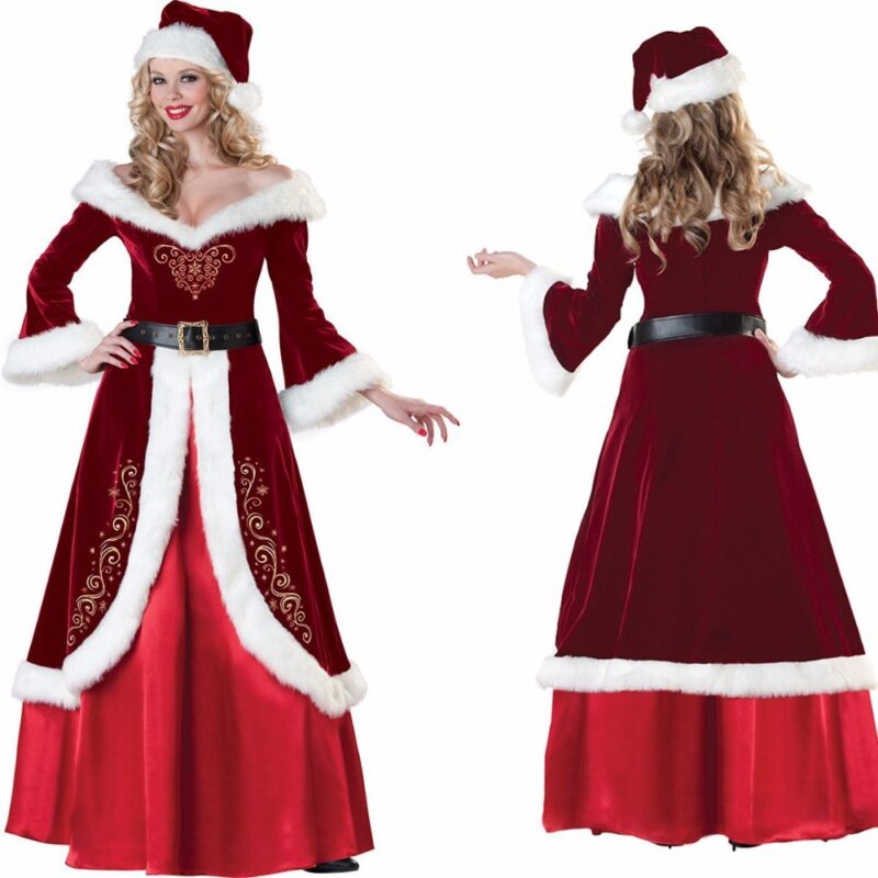 Christmas Queen Princess Dress Santa Claus dress - Image 2