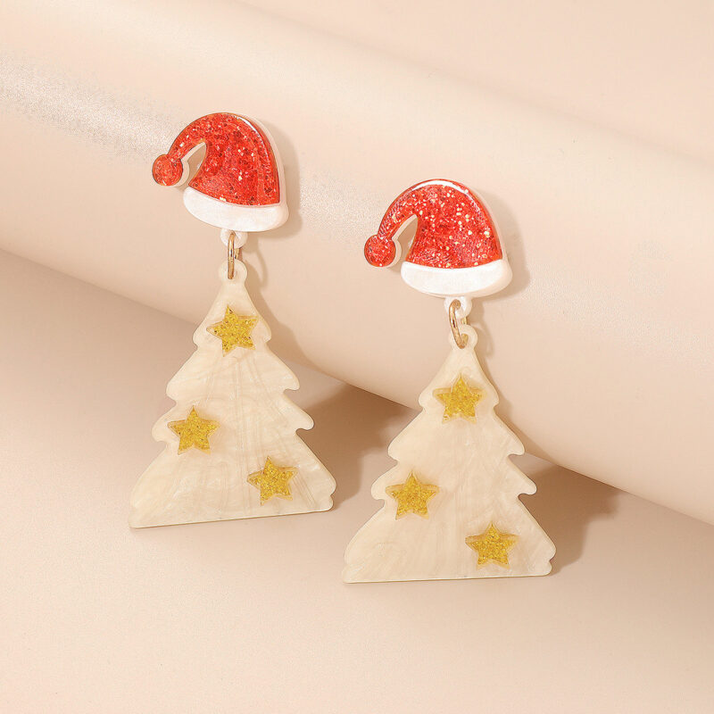 Creative Niche Fashion Temperament Trendy Festive Acrylic Earrings - Image 3