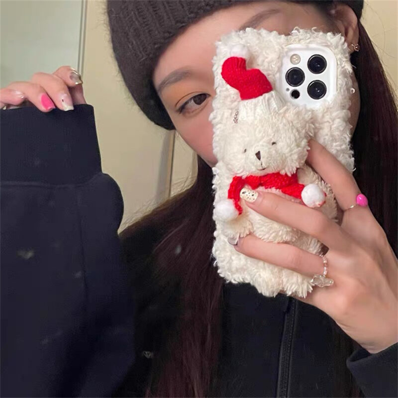 Fluffy Bear Christmas Phone Case