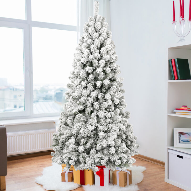 Snow-Flocked Artificial Christmas Tree - Image 10