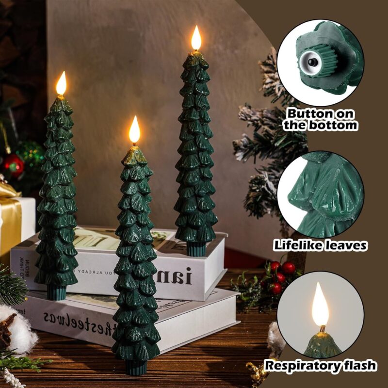 Christmas Decoration Atmosphere Christmas Pine Cone Candle - Image 2