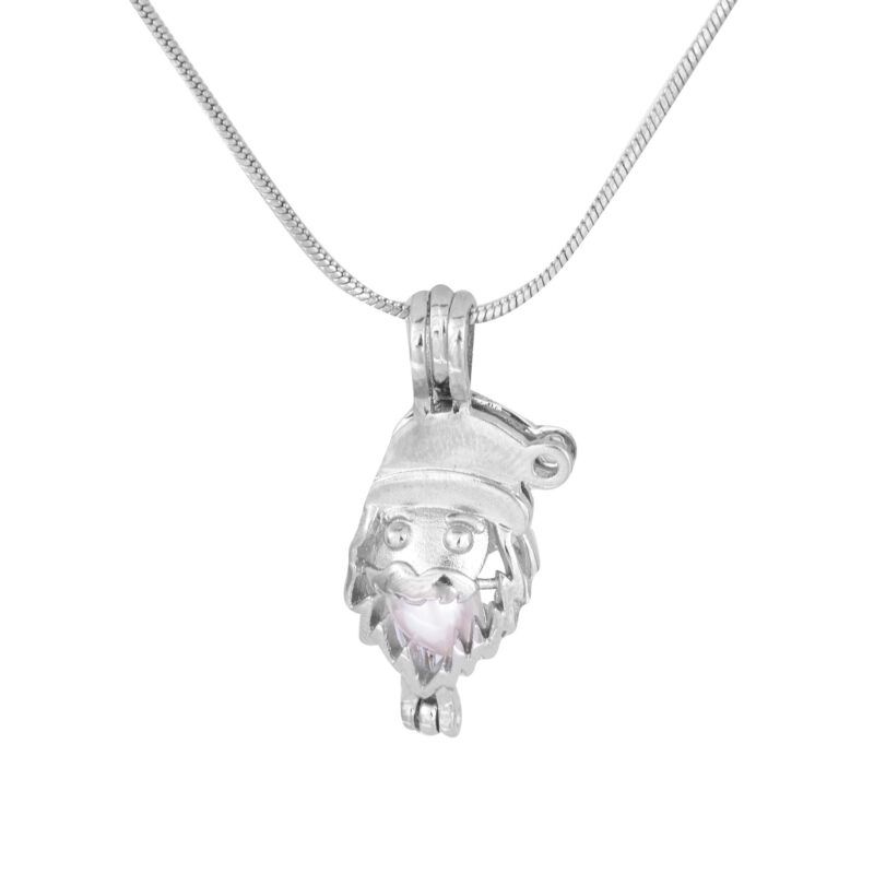 Sterling Silver Santa Pendant Necklace - Image 3