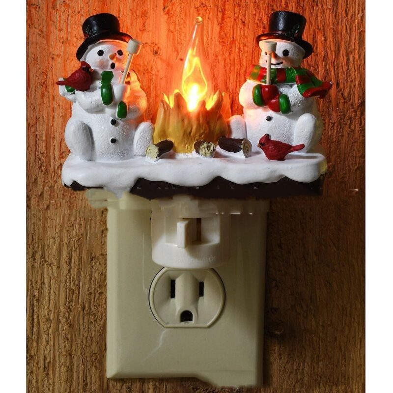 Snowman And Campfire Night Light - Image 3