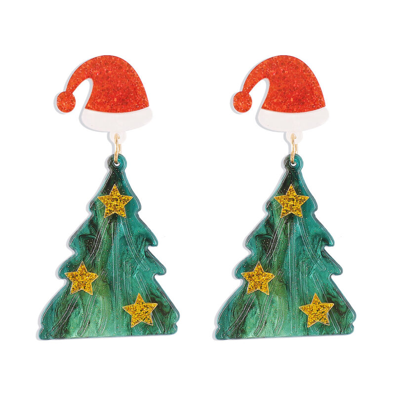 Creative Niche Fashion Temperament Trendy Festive Acrylic Earrings - Image 8