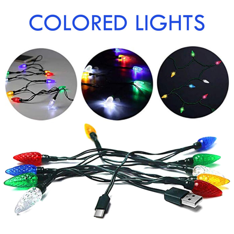 USB-Powered Colored String Lights