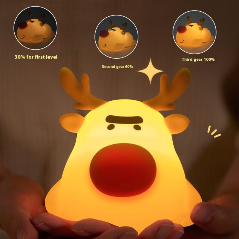 Reindeer Small Night Lamp Silicone Rechargeable - Image 4