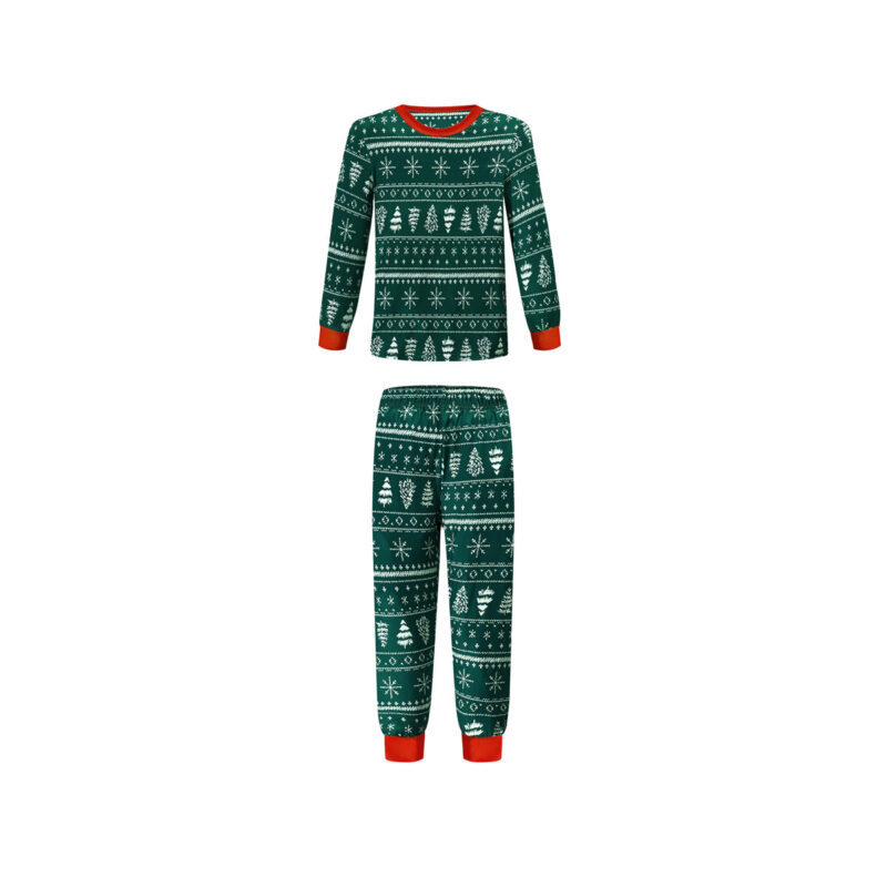 Matching Green Family Christmas Pajamas - Image 3