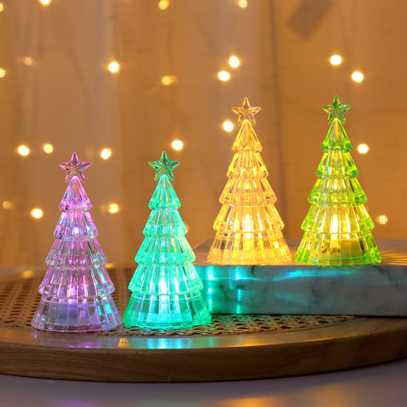 Christmas Decoration Light-emitting Christmas Tree Crystal Small Night Lamp - Image 5