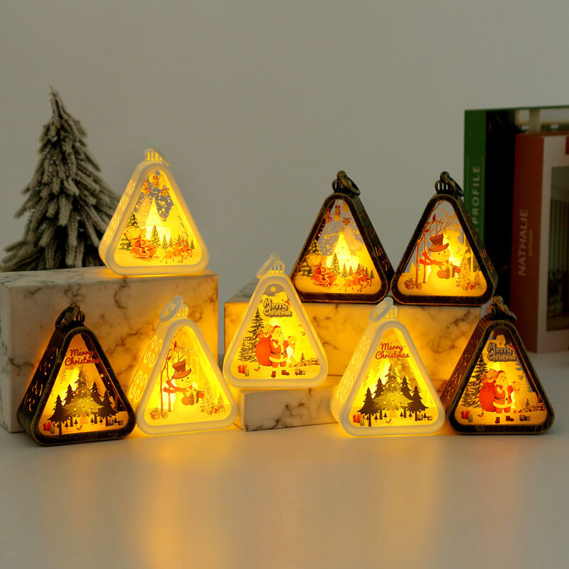 Christmas Decorations Retro Electric Candle Lamp Luminous Ornaments - Image 10