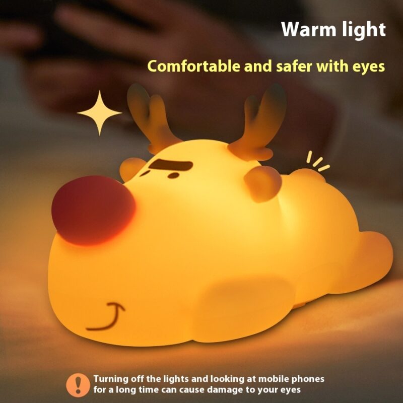 Reindeer Small Night Lamp Silicone Rechargeable - Image 3