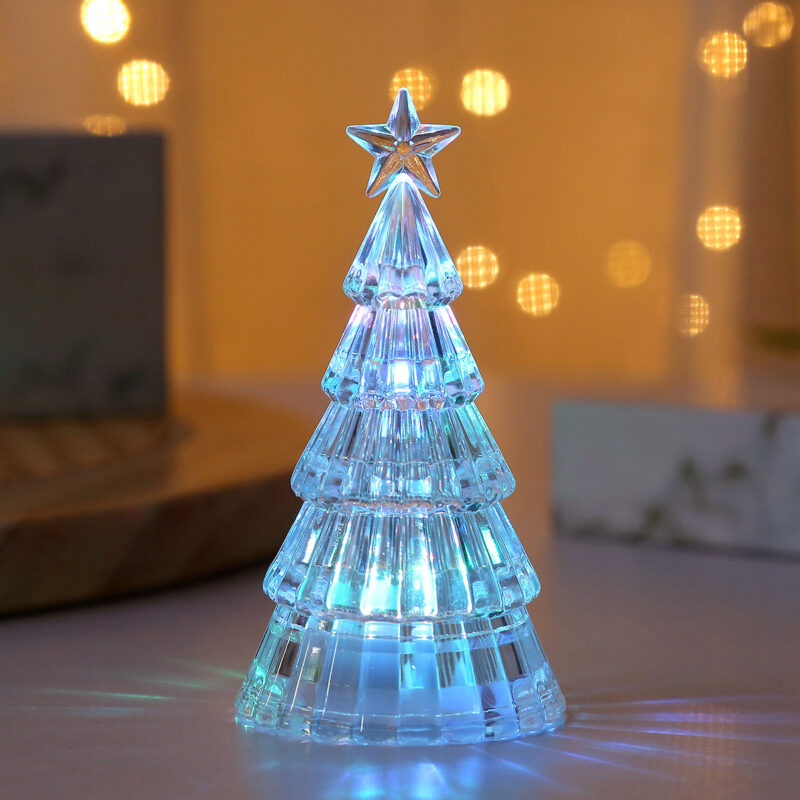 Christmas Decoration Light-emitting Christmas Tree Crystal Small Night Lamp - Image 7