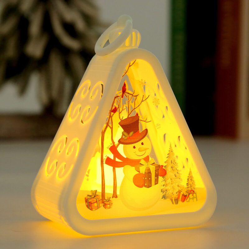 Christmas Decorations Retro Electric Candle Lamp Luminous Ornaments - Image 2