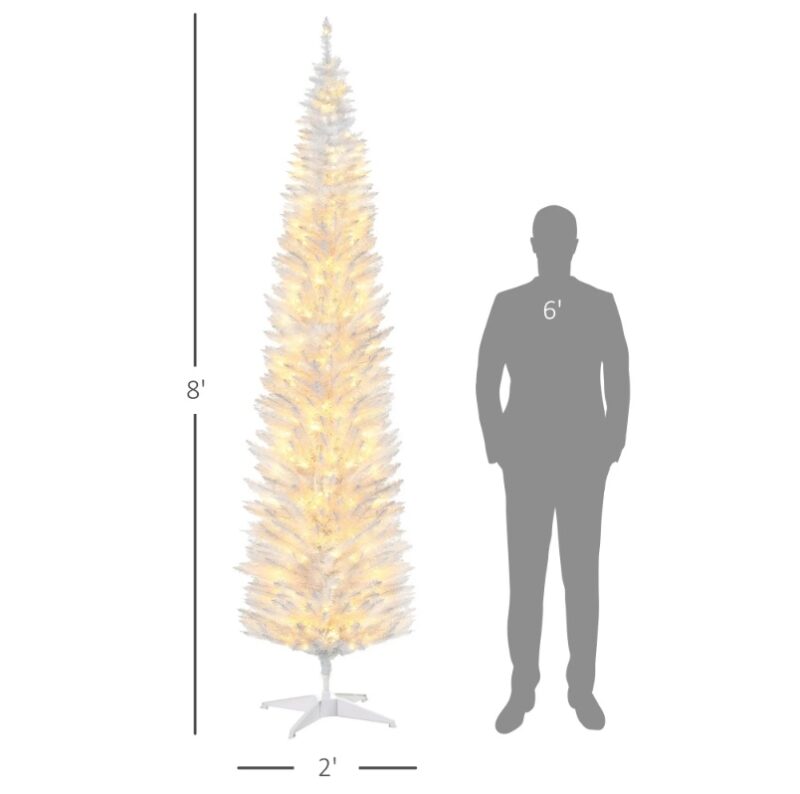 Pre-Lit Slim Golden Christmas Tree - Image 8