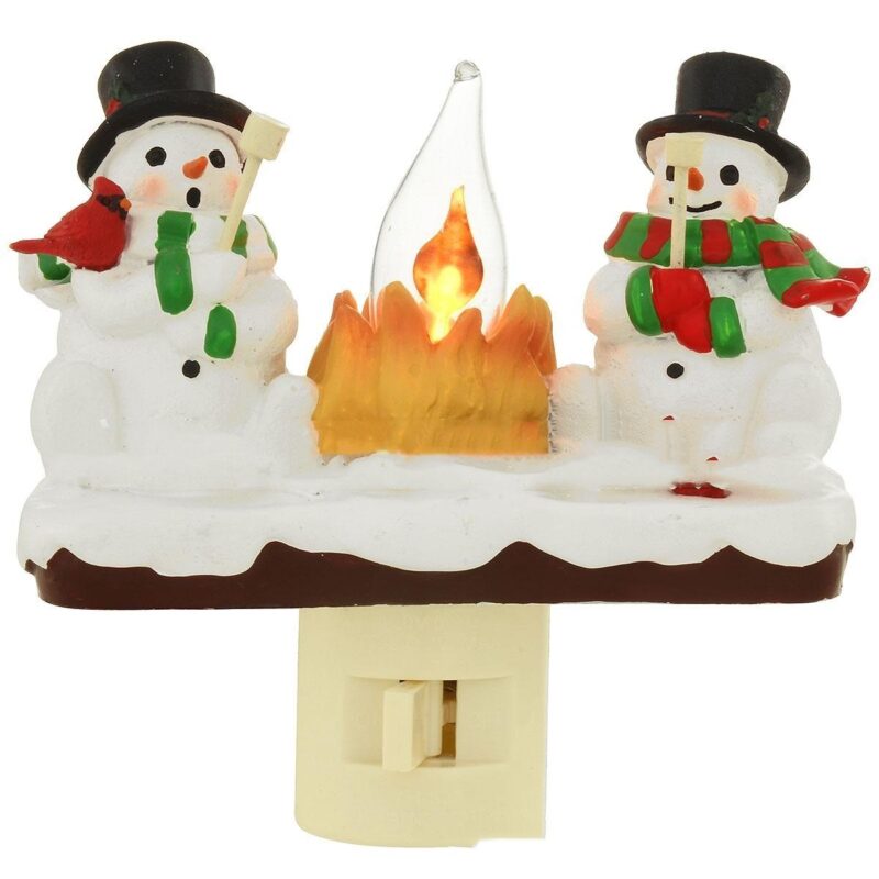 Snowman And Campfire Night Light - Image 2