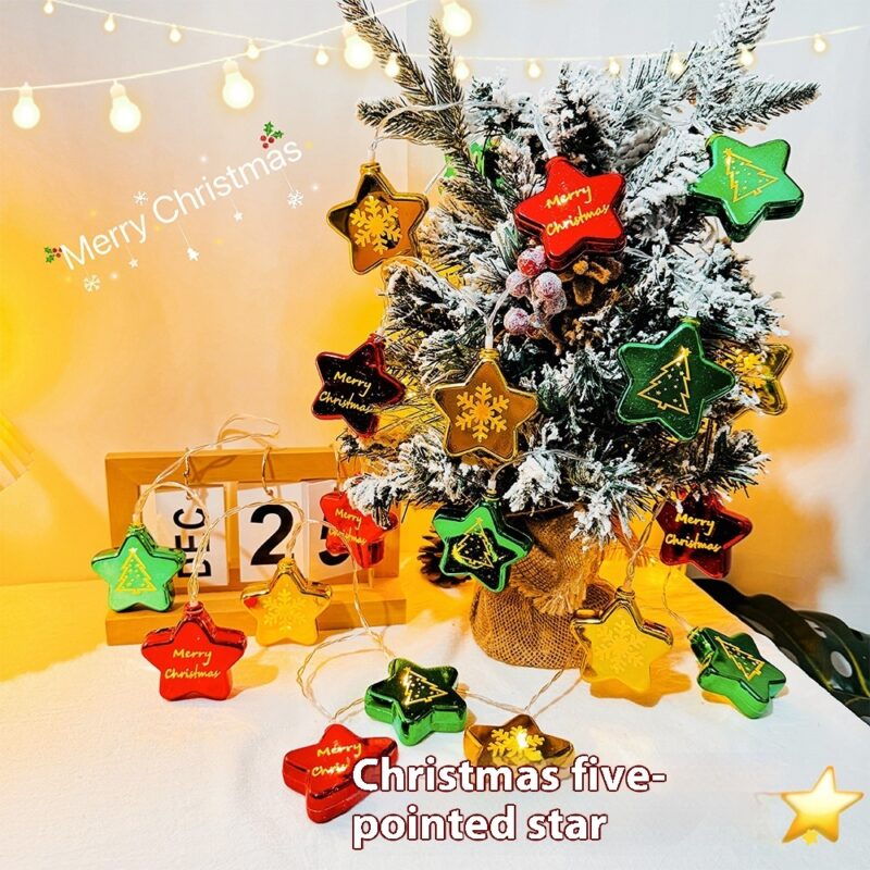 Christmas Party Decorations Scene Layout Atmosphere Lighting Chain - Image 2